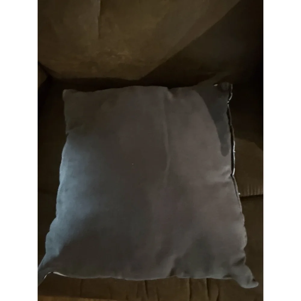 D.V. Kap Tory Throw Pillow Pair 16x16 MCM Leaf Abstract Reversible Set